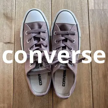 CONVERSE 퍼플 로우컷 스니커즈