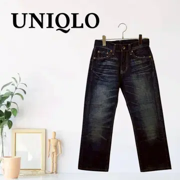 zG163 [ L ] UNIQLO 로우라이즈 셀비지 청바지 5 포켓