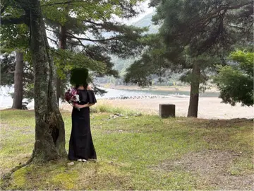 결혼식 사전 촬영 2차 모임 드레스 머메이드 블랙
