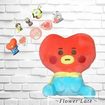 BT21 봉제 인형 캔 배지 키링 타타 치미 지민 테테