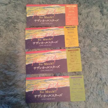 LIVE TOUR 2023 티켓 4매 세트