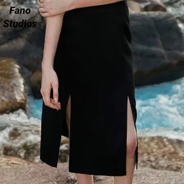 Fano Studios 파노 스튜디오 스커트 슬릿 블랙 L