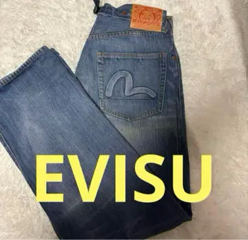 EVISU 에비수 데님 에비수 청바지 인기 폭넓은 W34