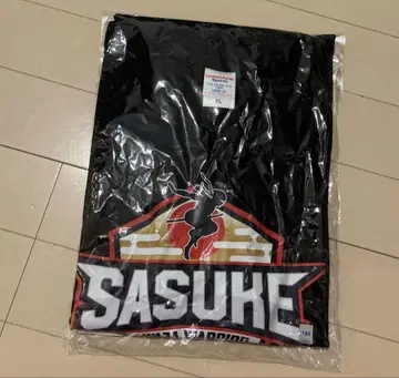 SASUKE T셔츠 XL 블랙 그린산 로고