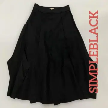 [ SIMPLEBLACK ] 변형 스커트 S 펠트감 원단 #2366