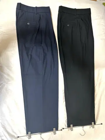 블랙과 네이비 슬랙스 2세트