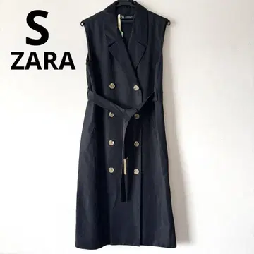ZARA 자라 트렌치 베스트 롱 베스트 S 네이비