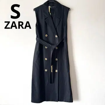 ZARA 자라 트렌치 베스트 롱 베스트 S 네이비