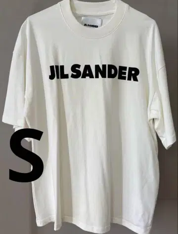 JIL SANDER 로고 T셔츠 화이트 S 사이즈