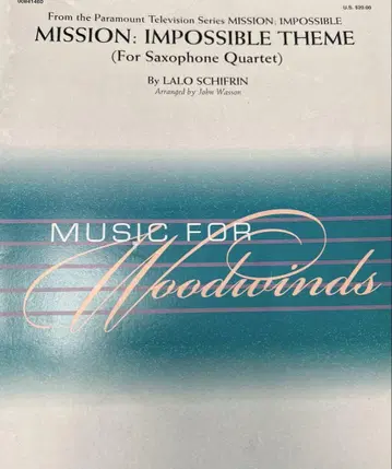 11/20 삭제 최종 가격 인하 색소폰 4중주 와손 편곡 미션 임파서블