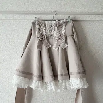 LIZLISA 리본 볼륨 플레어 스커트