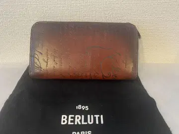 BERLUTI 브라운 장지갑 이타우바 더스트백 포함