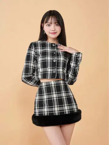 Darich 숏 트위드 자켓