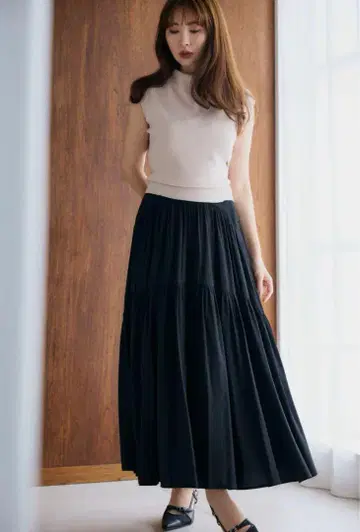 herlipto High-Waist Long Skirt