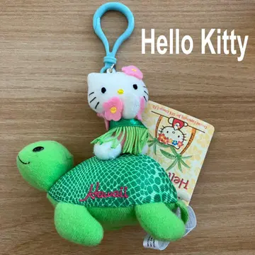 헬로키티 하와이 봉제 인형 키링 산리오 2005