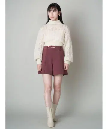 릴리 브라운 벨티드 하이웨스트 숏팬츠 사이즈 1