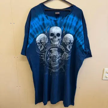 00년대 Harley-Davidson 스컬 PrintT-Shirt 22