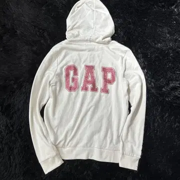 y2k 00s 헤이세이 갸루 GAP 백 프린트 후드티 화이트 라메 로고