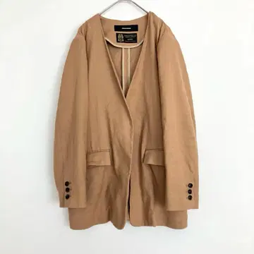 자켓 스탠다드 마테코 별주 노카라 린넨 코튼 자켓