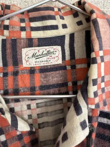 Manhattan M 사이즈 긴팔 플란넬 셔츠