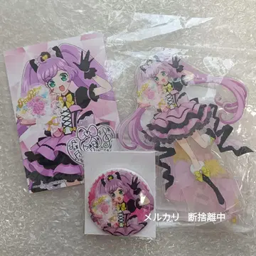 라라 3세트 프리파라 아크릴 스탠드 캔뱃지 브로마이드 두근거림