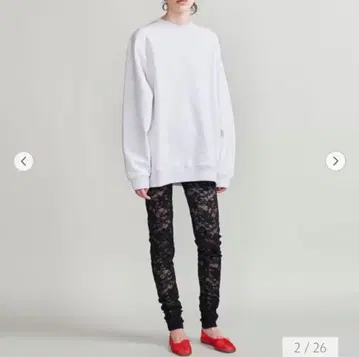 택 포함 새상품 H beauty&youth 레이스 레깅스 블랙 완판템