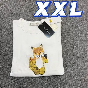 MAISON KITSUME 화이트 빅 여우 XXL 사이즈 f1