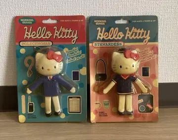 [ 미개봉 희귀 ] 헬로키티 워킹 시리즈 스튜어디스 & 폴리스우먼