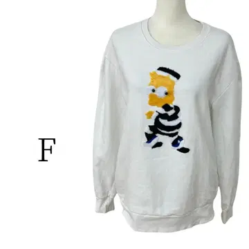새상품급 빈티지 화이트 긴팔 트레이닝복 맨투맨 FREE SIZE