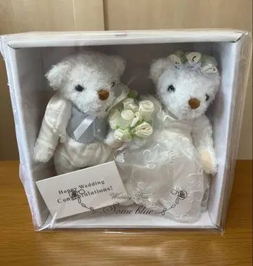 웨딩 인형 곰돌이 결혼식 봉제 인형