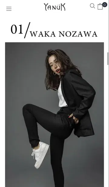 야눅 노자와 와카 콜라보 블랙 데님 24