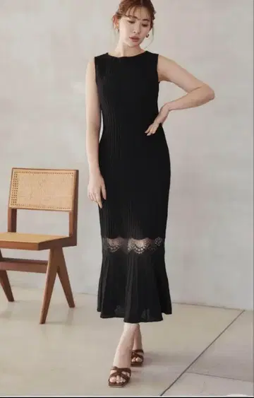 herlipto Mermaid Lace Knit Dress