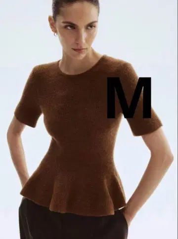 H&M 페플럼 니트 RIB-KNIT PEPLUM TOPS