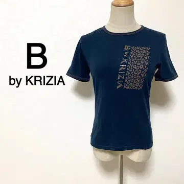 B by KRIZIA 네이비 컬러 레오파드 무늬 티셔츠