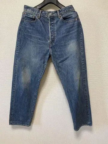 아프레쎄 Washed Denim Wide Pants 사이즈 30/28