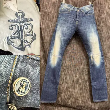 SCOTCH & SODA AMSTERDAMS BLAUW 데미지 가공 데님