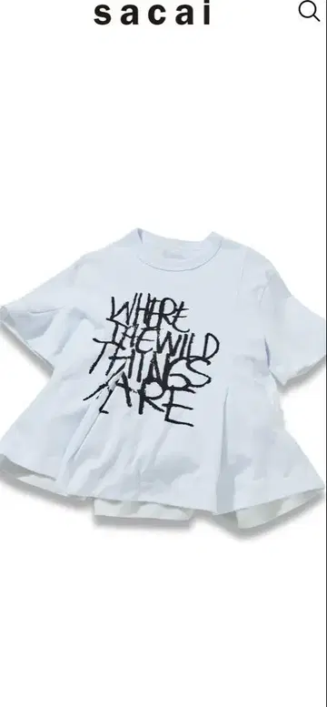 sacai 2025aw 플레어 T셔츠
