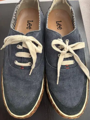 Lee 남성용 네이비 데님 슬립온 데크 슈즈 27.0cm