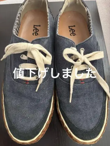 Lee 남성용 네이비 데님 슬립온 데크 슈즈 27.0cm