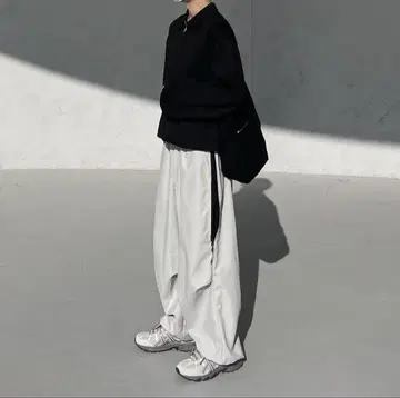 youll 바이컬러 와이드 조거 팬츠