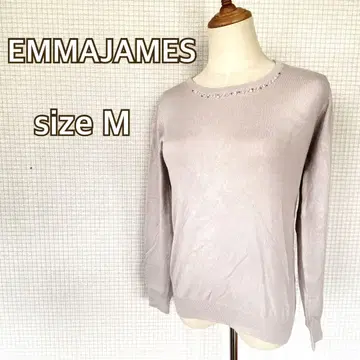새상품 [ EMMAJAMES ] 에마제임스 니트 비쥬 긴팔 예쁜 귀여운
