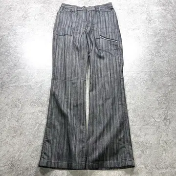 00s [archive] 기믹 플레어 팬츠/Y2K/실버