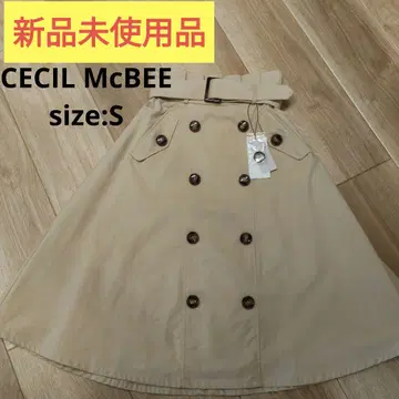 [미사용 새상품] CECIL McBEE 트렌치 스커트 베이지