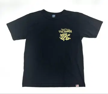 STUDIO D'ARTISAN USA 코튼 프린트T셔츠 블랙