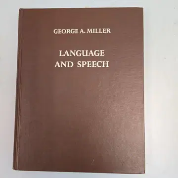 Language and Speech by George A. Miller
