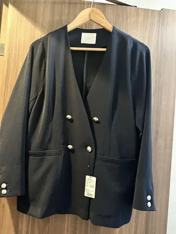 FAVORI 노카라 자켓 네이비