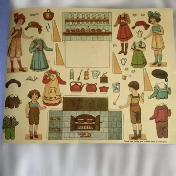 앤티크 옷 갈아입기 그림 대형