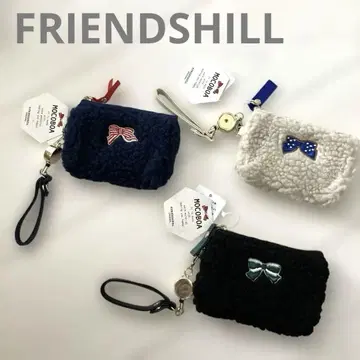 프렌즈힐 MOCOBOA 리본 보아 코인&패스 케이스 릴 키링