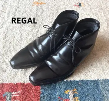 REGAL 처카 부츠 25.5cm 가죽 블랙 비즈니스 가죽 신발