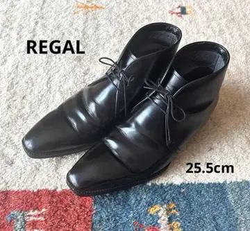 REGAL 처카 부츠 25.5cm 가죽 블랙 비즈니스 가죽 신발